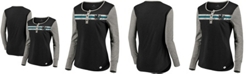 Fanatics Branded Women's San Jose Sharks True Classics Retro Henley Long Sleeve T-Shirt